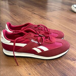 Reebok Red and White Sneakers